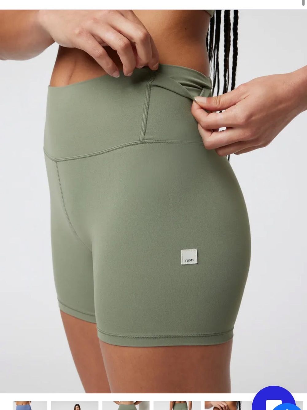 Vuori Women’s Pistachio Green All The Feels Shorts XS
